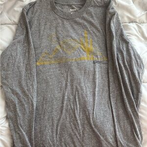 Sonoma Gray Long Sleeve Shirt with Gold Desert Graphic